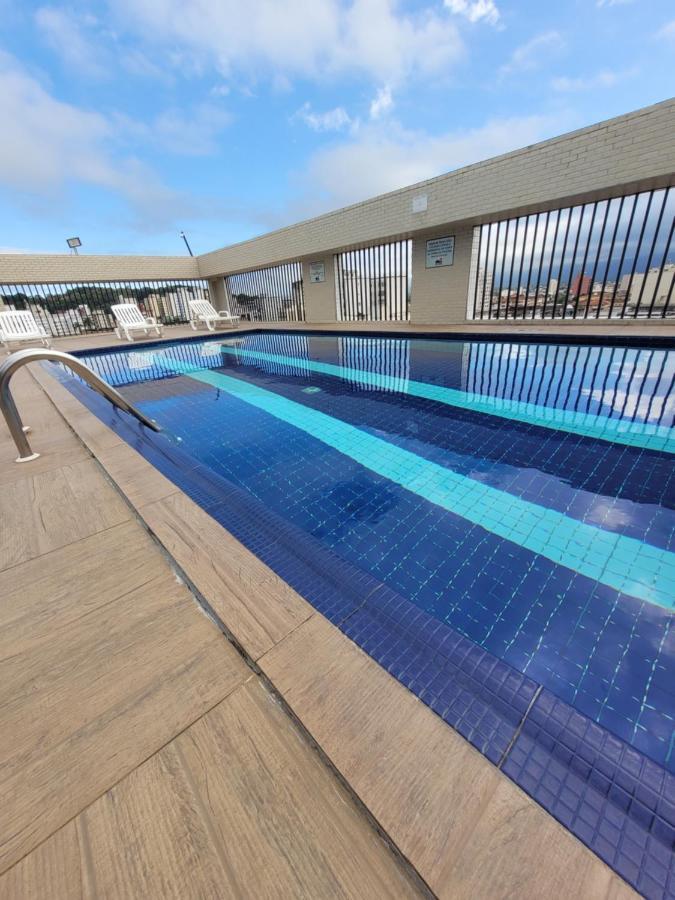 Flat Completo Novo a 400m da praia com piscina São Vicente Exterior foto