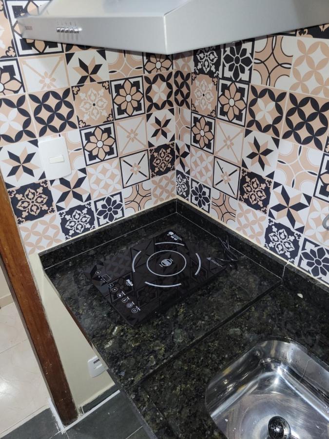 Flat Completo Novo a 400m da praia com piscina São Vicente Exterior foto