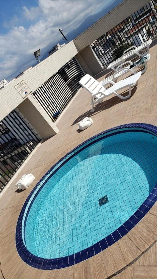 Flat Completo Novo a 400m da praia com piscina São Vicente Exterior foto
